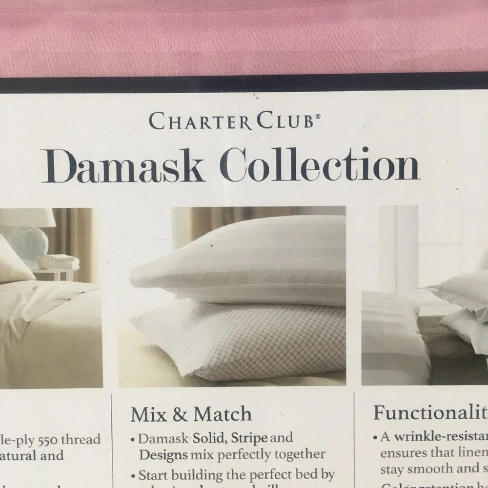new CHERRY BLOSSOM PINK Charter Club 550 TC Cotton CAL KING Extra-Deep Sheet Set